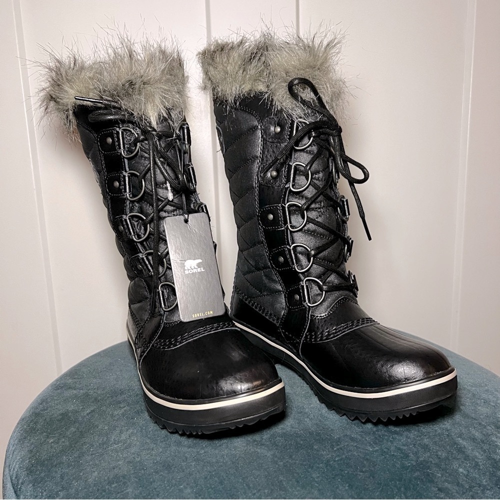 Sorel Girls Black Winter Boots Youth 3.5